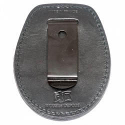 Plaque de ceinture Pénitentiaire cuir avec chaînette