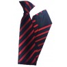 Cravate à Clip Noire liseret rouge