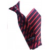 Cravate à Clip Noire liseret rouge