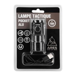 Lampe Tactique Pocket Arès Alu 2000 lumens
