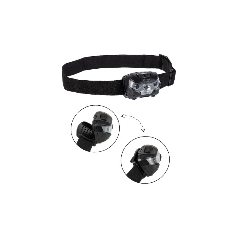 Lampe Frontale 200 lumens Mil-Tec