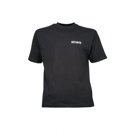 T-shirt Sécurité Noir ou blanc