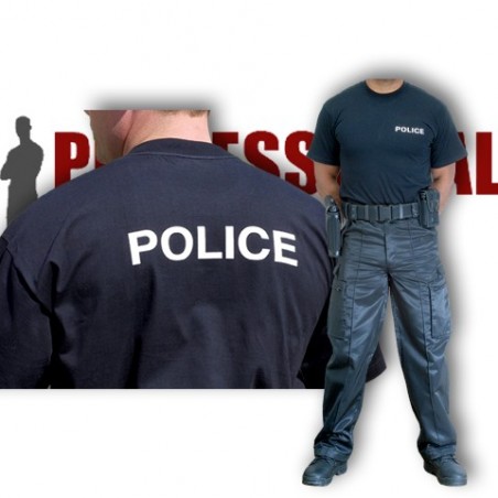 T-shirt Police Noir