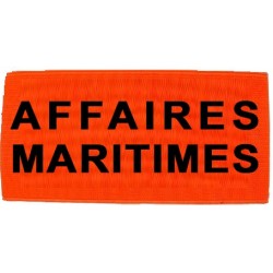 Brassard Affaires Maritimes Orange Fluo