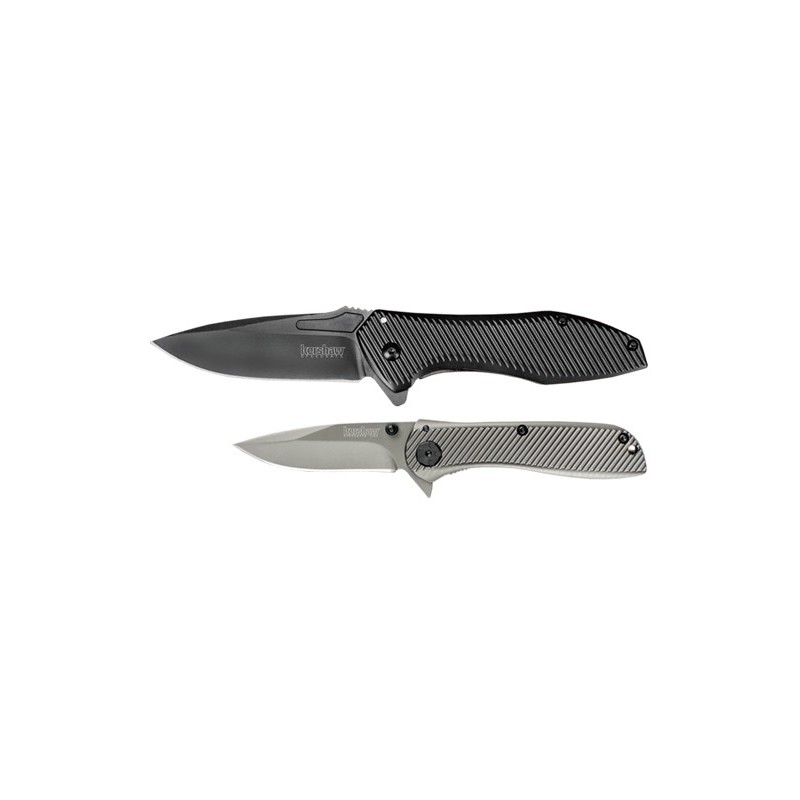 Kit KERSHAW de 2 couteaux à ouverture assistée et Clip de Poche